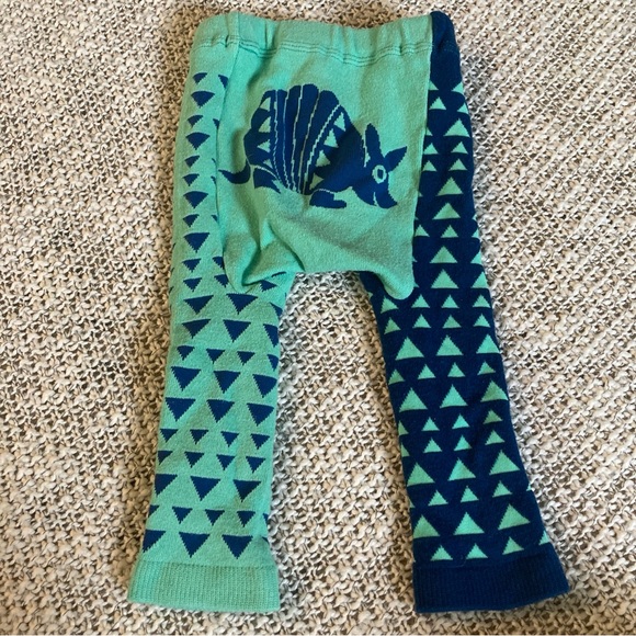 Doodle Pants Wacky Fun Triangle Armadillo Print Leggings Size Small 6-12 Months - Picture 2 of 6